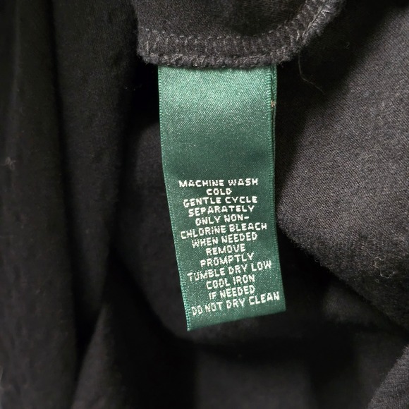 Lauren Active Ralph Lauren Womens XL Sleeveless Polo Shirt Polka Dot Black White - Picture 6 of 6